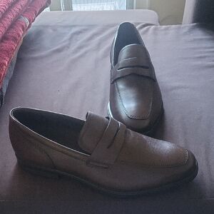 Ecco Men's Brown Leather Penny Loafers